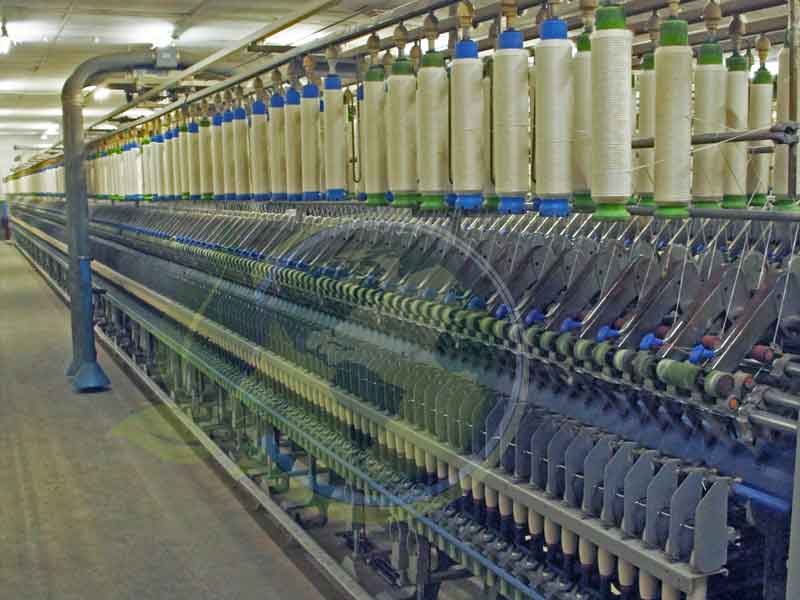 Taken at one of the spinning mills working with organic fibres