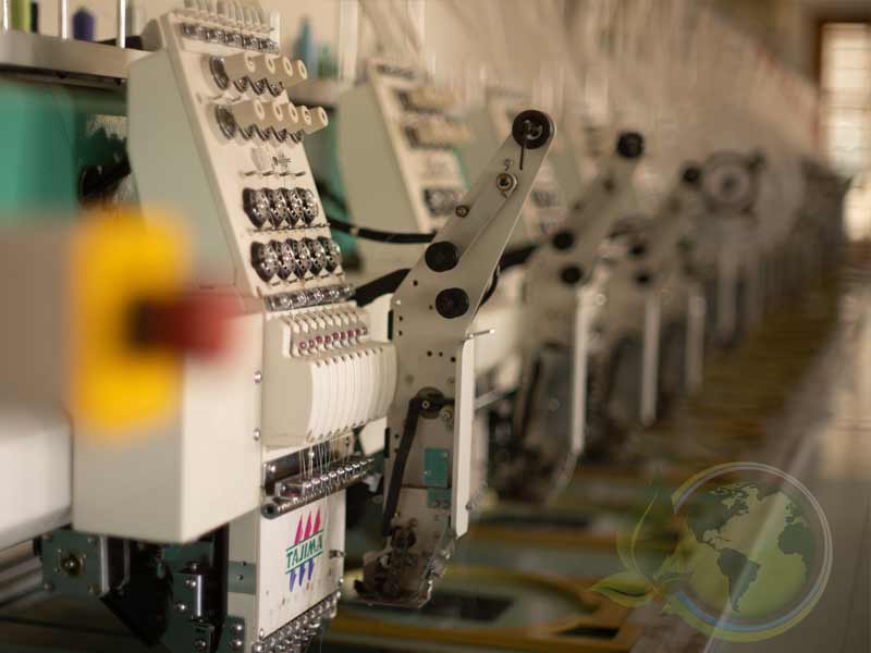 Various embroidery machines can cover rapid lead times.